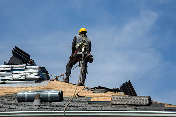 Professional Gutter Installation technician working in Sanders, MT